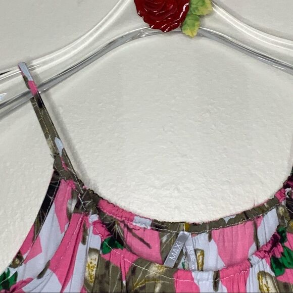 MAX RAVE Vintage Pink Floral Tank Top Small - Picture 2 of 8